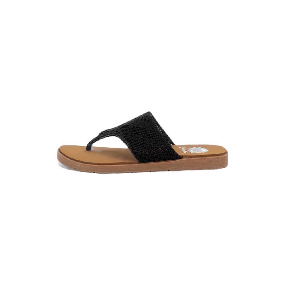 NEW YELLOWBOX women's sydney knit sandal in black